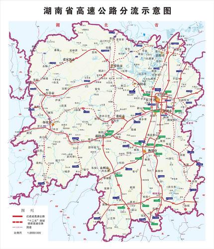 湖南高速公路绕行分流地图:首选京港澳复线