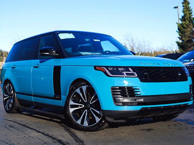 路虎揽胜50周年纪念版实拍!配特殊蓝色车漆 国内限量发售400台