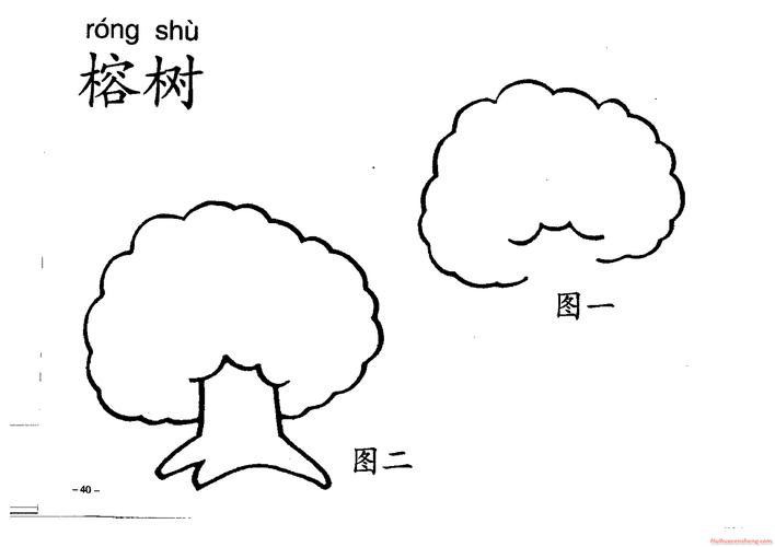 简笔画《榕树》画法