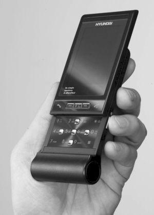 超薄滑盖韩国现代h718手机(图)