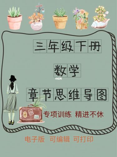 三年级下册数学章节思维导图一目了然
