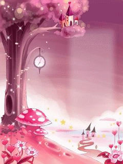 粉色系韩国风240*320动态手机壁纸下载
