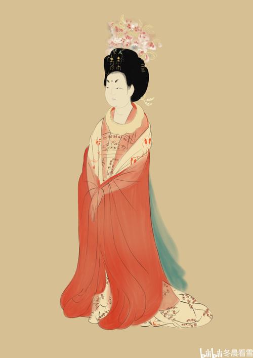 挑战ipad绘制中国十大名画—簪花仕女图