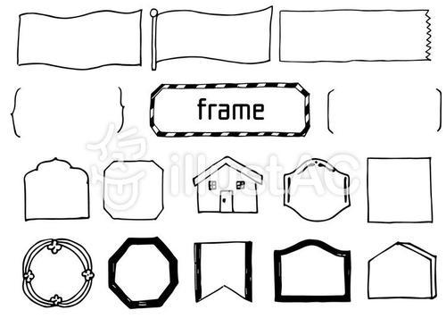 写字的框架简笔画
