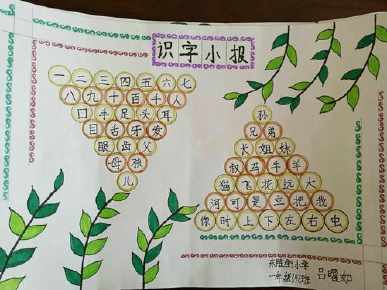 一年级识字宝宝手抄报一年级手抄报
