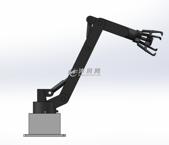 抓取机械手抓三维