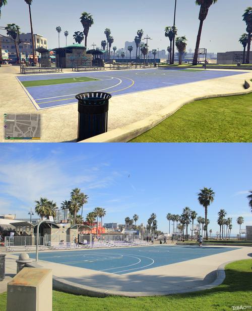 《gta5》洛圣都全面对比洛杉矶实景