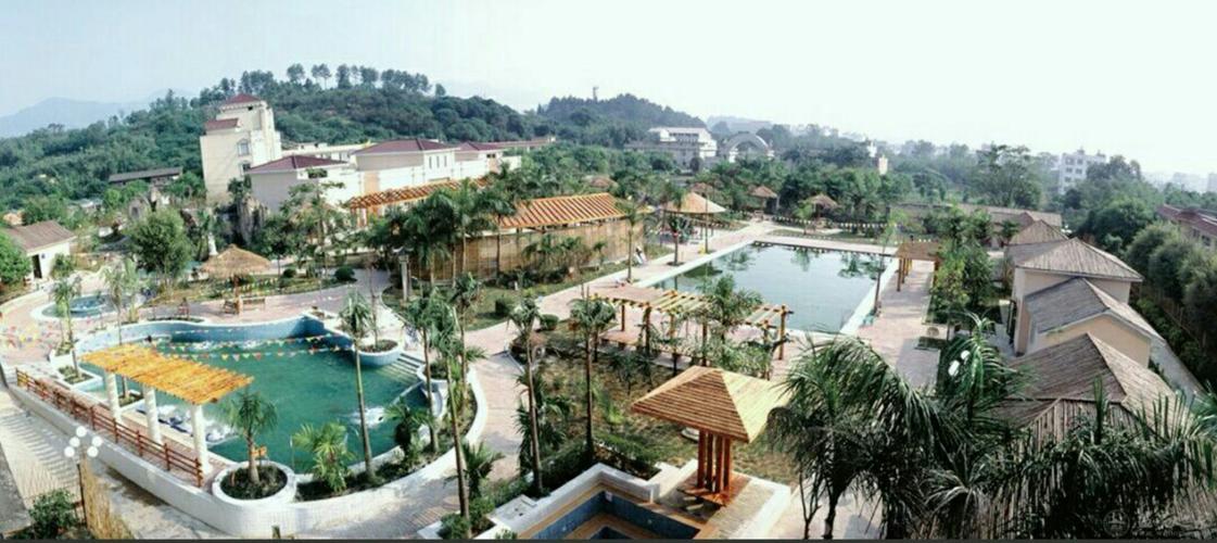 陆川温泉九龙山庄俯视图