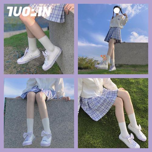 鮀品蛮蛮jk制服日系原创女帆布鞋帆布鞋