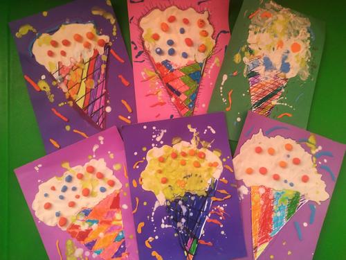 手工制作冰激凌 ——王答小学附属幼儿园大班