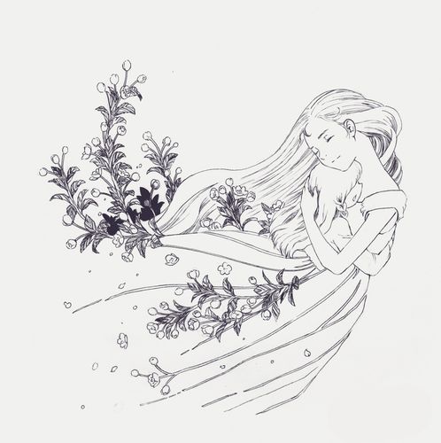 杂志黑白插图