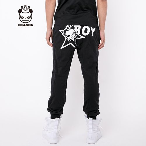 [hipanda旗舰店] 星星字母休闲裤 boy 男款 新品 设计潮牌 你好熊猫