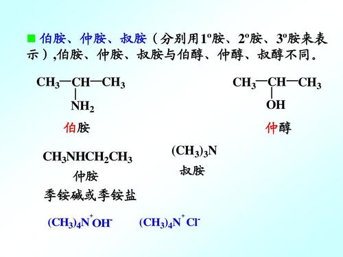 农学 第十六章 含氮有机化合物ppt  医用化学   伯胺,仲胺,叔胺(分别
