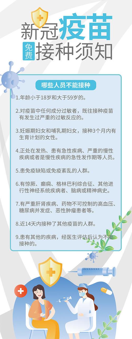 新冠疫苗接种须知展架