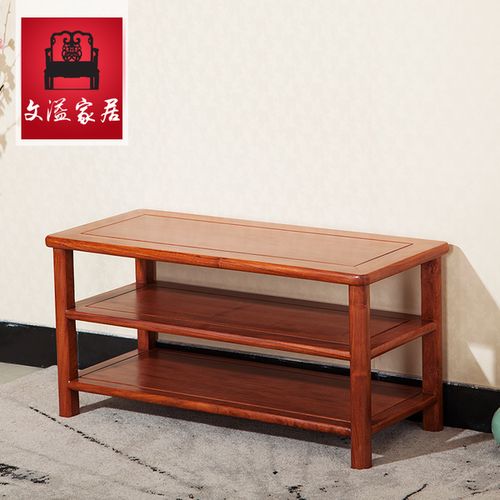 [文溢家居旗舰店] 红木鞋柜换鞋凳花梨木家用实木储物凳可坐式多层