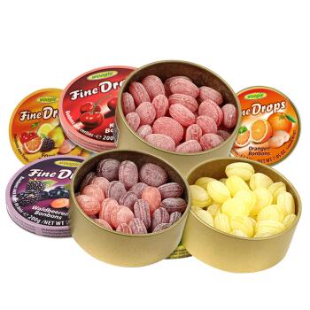 woogie水果糖铁盒装200g水果糖铁盒综合水果味硬糖礼盒装喜糖零食野莓