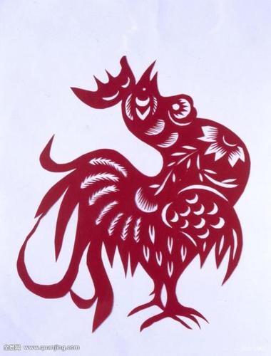 公鸡简笔画剪纸