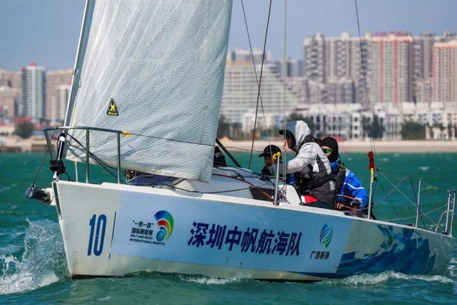 2021一带一路国际帆船赛中国北海站扬帆起航高清精彩瞬间