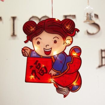 2022年喜庆头像,2022暴富发财微信头像 廷沫 新年圣诞新款装饰小彩灯2022虎年元旦喜庆彩灯除夕玻璃门窗店铺