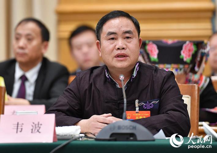 全国人大代表,贵州省普安县江西坡镇茶场社区农民韦波