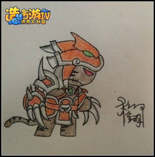 洪荒大劫篇手绘寅将军-4399柳翎