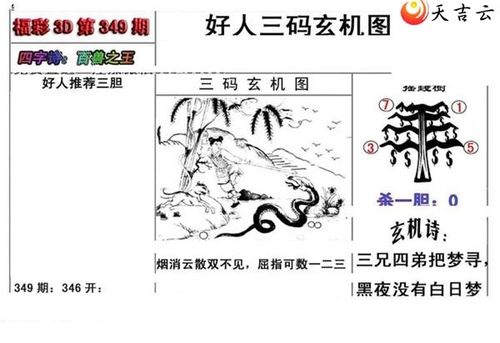 好人玄机图2018349期福彩3d图谜