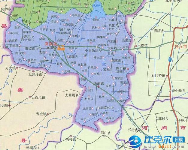 河北省高阳县地图