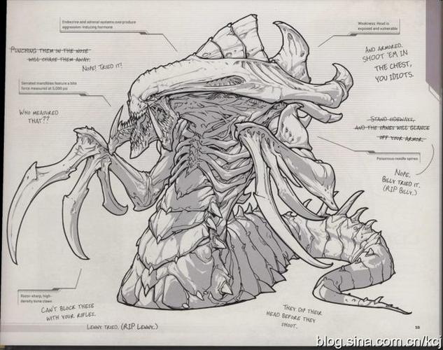 星际争霸2虫族兵种设计图集