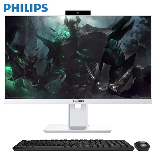 PHILIPS电脑,philips电视机使用指南 飞利浦(philips)一体机电脑超薄高配办公家用设计游戏整机 i3-10100