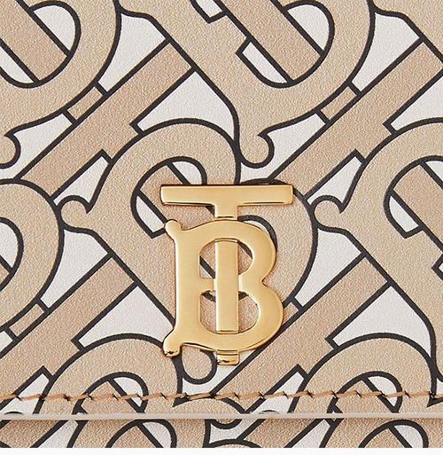 【包邮包税】burberry/博柏利 19秋冬新款 女士米色小牛皮专属tb logo