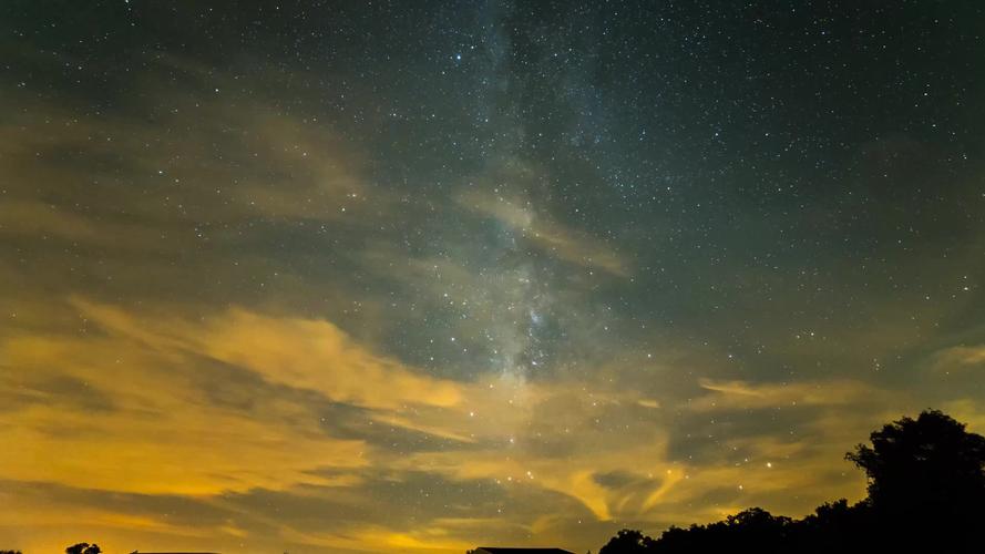4k星空云海仰望天空