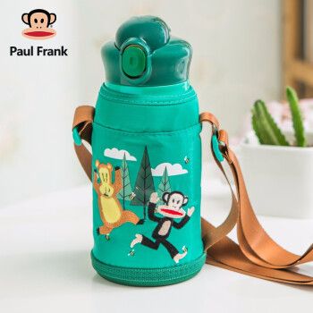 paulfrank水杯,paulfrank保温杯 大嘴猴(paul frank)儿童保温杯带吸管两用水杯学生幼儿园不锈钢便携