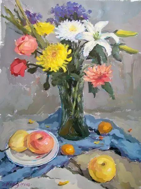 水粉画教程|水粉画花卉步骤