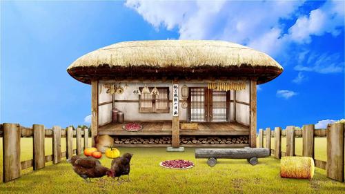 农家小院茅草屋动画_1920x1080_高清视频素材下载(编号:3137231)_舞台