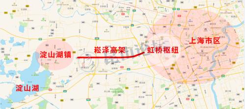 上海崧泽高架西延工程预计年底完工,昆山淀山湖近水楼