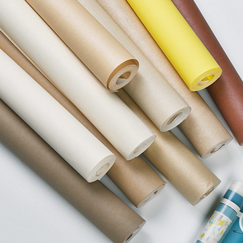 纯色浅色北欧简约现代长纤无纺布壁纸客厅卧室墙纸米色卡其香槟色