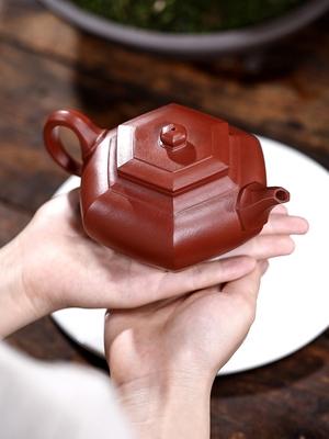 大彬六方紫砂壶图片