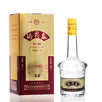 趵突泉白酒浓香34度山东特产单瓶装