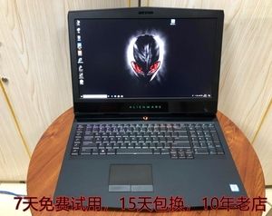 二手外星人17r4带眼球追踪笔记本电脑i7-7820hkgtx1080 8g独显32g