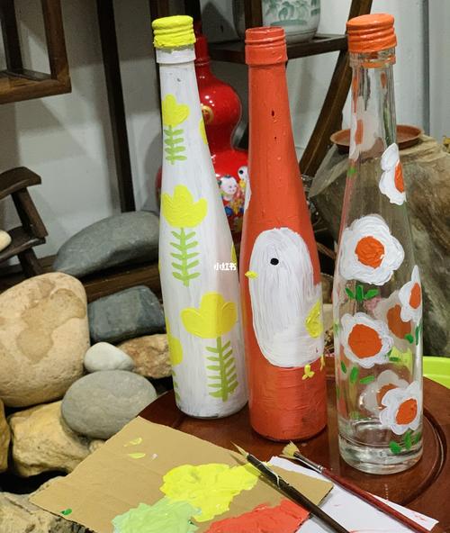 悄悄把春天装到瓶子里:)_春天去哪玩_涂鸦_瓶子画_文化_绘画