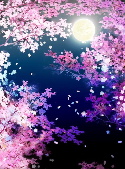 文章-夜景樱花&桔梗花素材 | 半次元-acg同人创作&同好社群