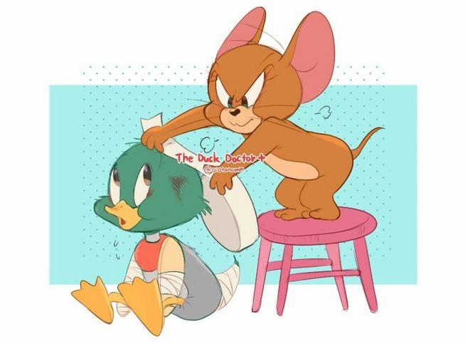 日本插画师あとりoiotanomm一组猫和老鼠同人插画67676767