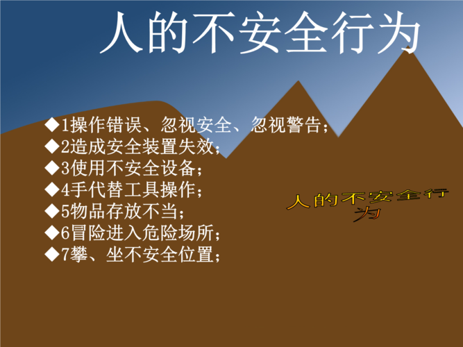人的不安全行为和物的不安全状态-(精选·公开·课件)