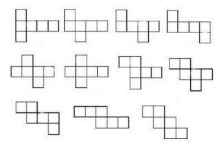 正方体的展开图有哪几种