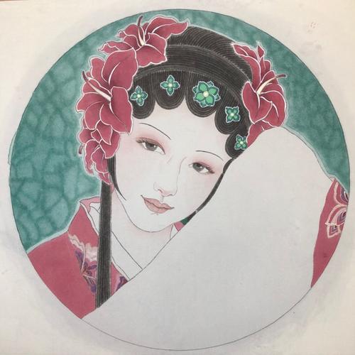 独具神韵的工笔戏曲人物肖像作品欣赏 (来自:博谦斋主人)