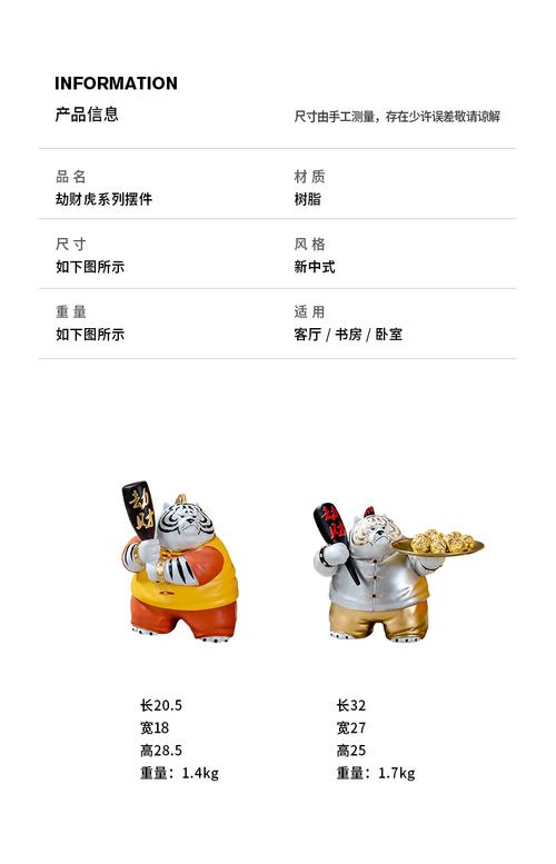 创意老虎摆件肌肉虎摆件虎年吉祥物摆件虎虎生威2022新年装饰品桌面小