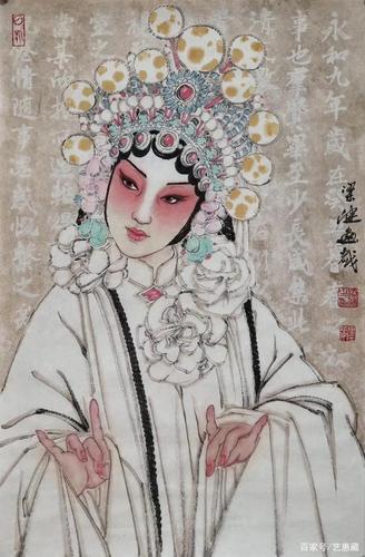 著名戏曲人物画家梁健教授作品欣赏