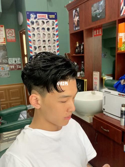 新中式纹理烫_纹理烫_三七barber男士理发馆攻略_发型