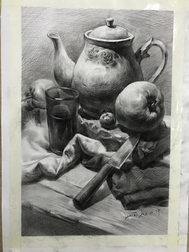 基础素描|纯艺术|绘画|珊回 - 临摹作品 - 站酷