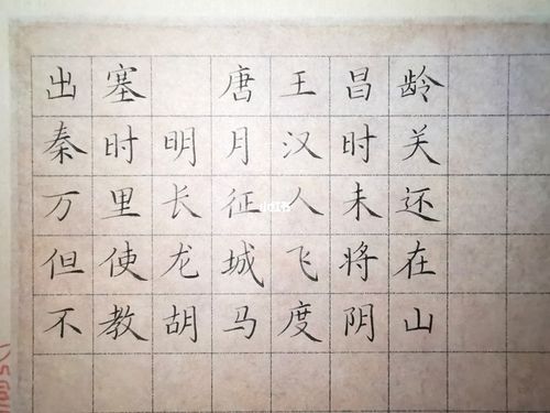 《出塞》其一_硬笔书法_每日打卡_兴趣爱好_书法